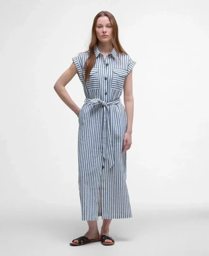 Abby Striped Midi Dress Abby Striped Midi Dress