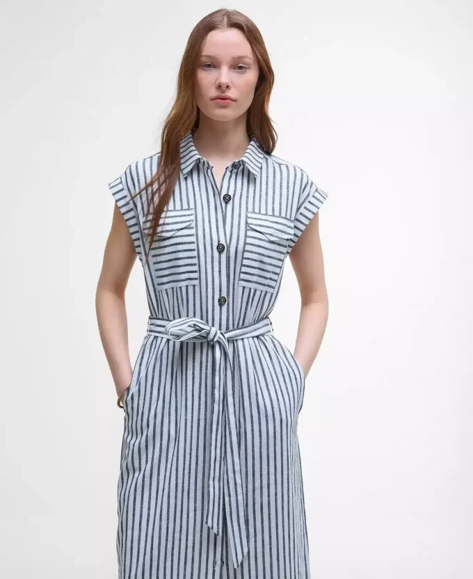 Abby Striped Midi Dress Abby Striped Midi Dress