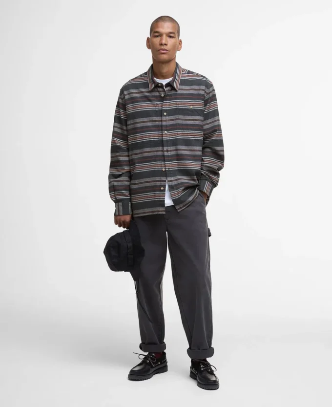 Bowscale Striped Relaxed Shirt