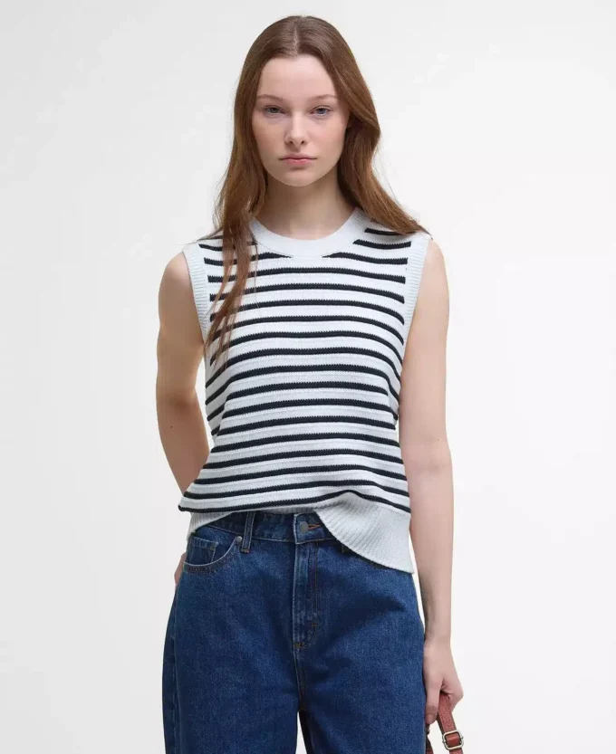 Emberly Striped Sweater Vest