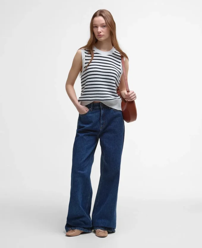 Emberly Striped Sweater Vest