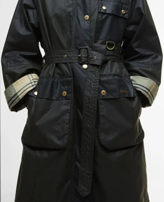 Milda Waxed Trench Coat Milda Waxed Trench Coat