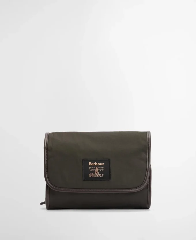 Waxed Hanging Washbag